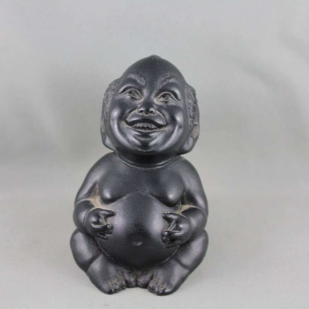 Vintage Coco Joe's Tiki Figurine - Laki the Lucky Menehune - Made with Lava